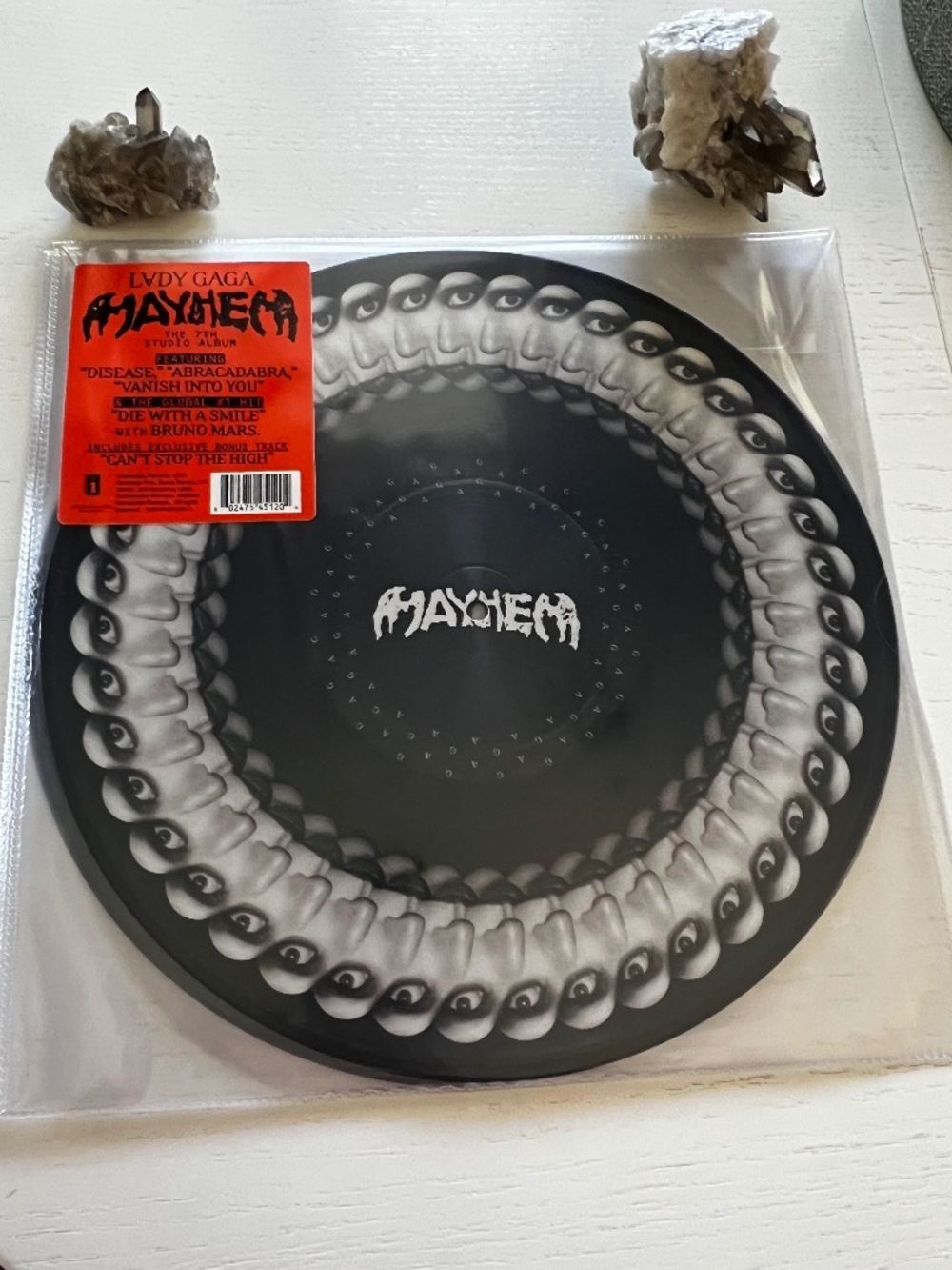 NEW SEALED Lady Gaga Mayhem Zoetrope Vinyl with exclusive bonus track